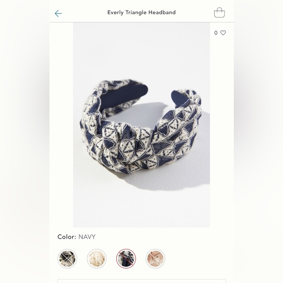 Anthropologie Everly Triangle Headband - Picture 2 of 4